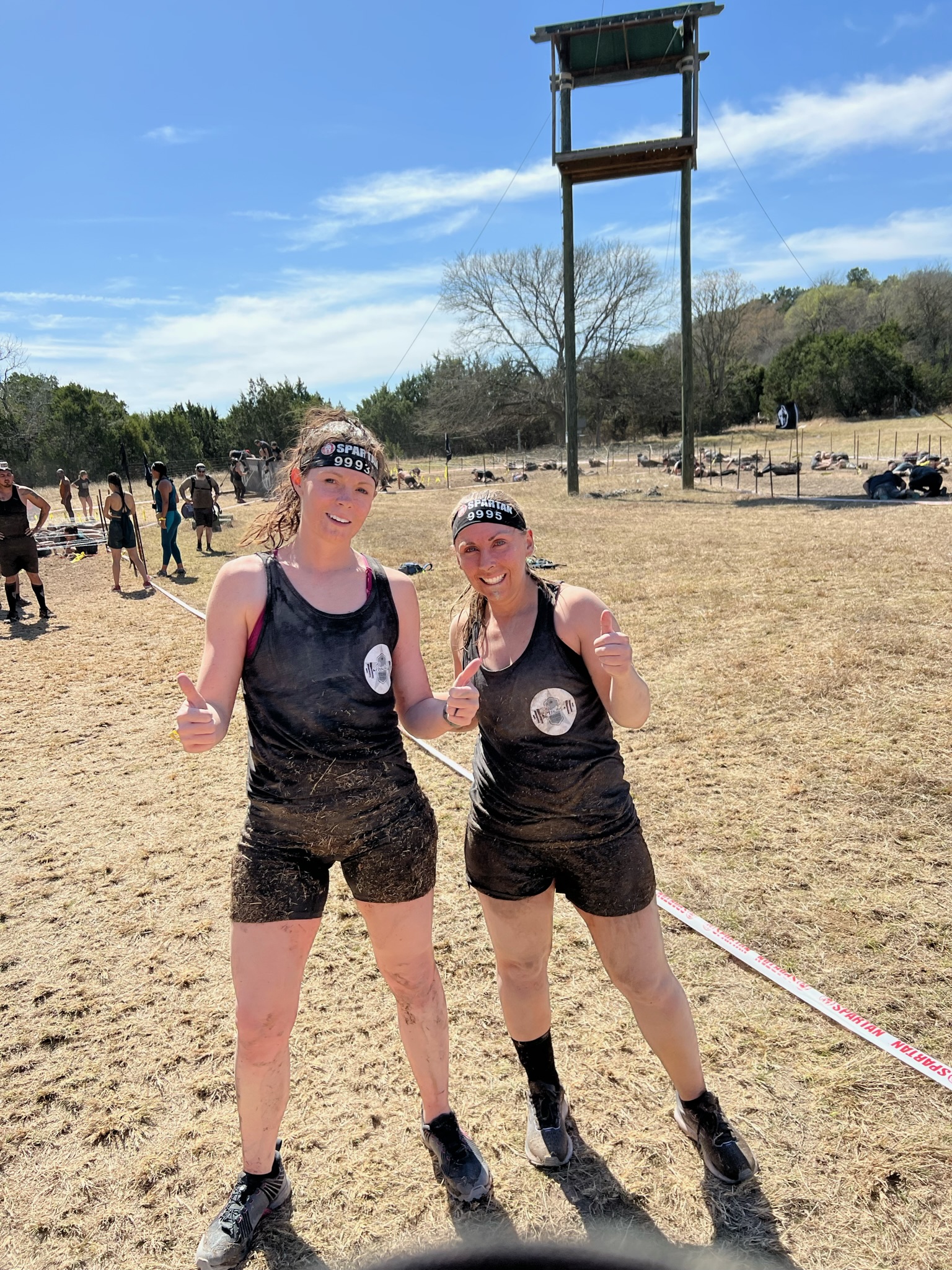 Clients at a Spartan event